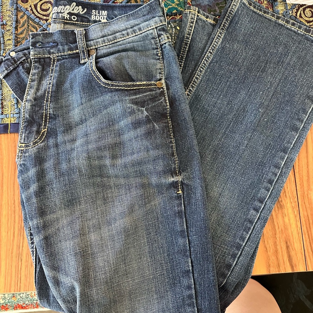 Men’s bootcut Wranglers